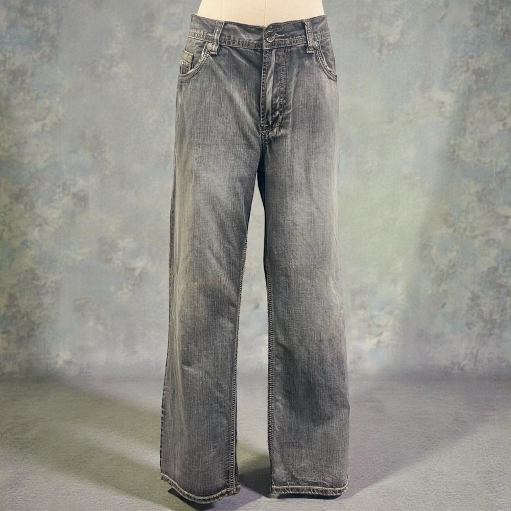 Relaxed Fit Men's Jeans in Classic Gray